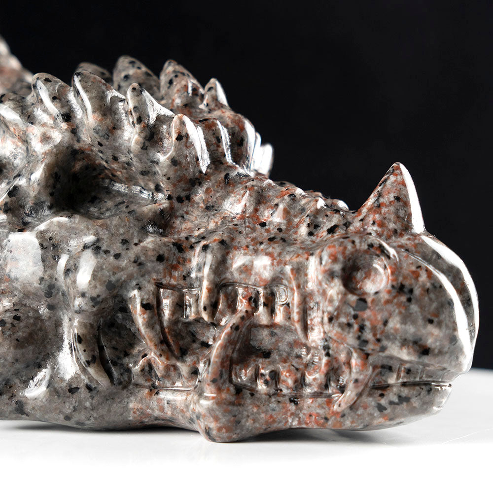 Yooperlite Dragon Head Carving