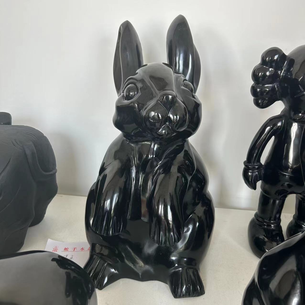 Black Obsidian Bunny - Kindfull Crystal
