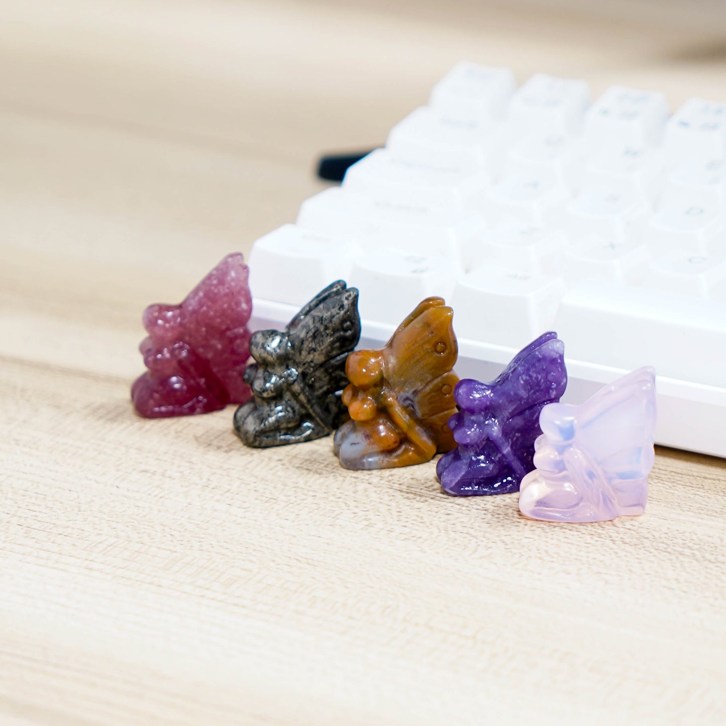 Natural Different Crystals Fairy For Screen Decoration