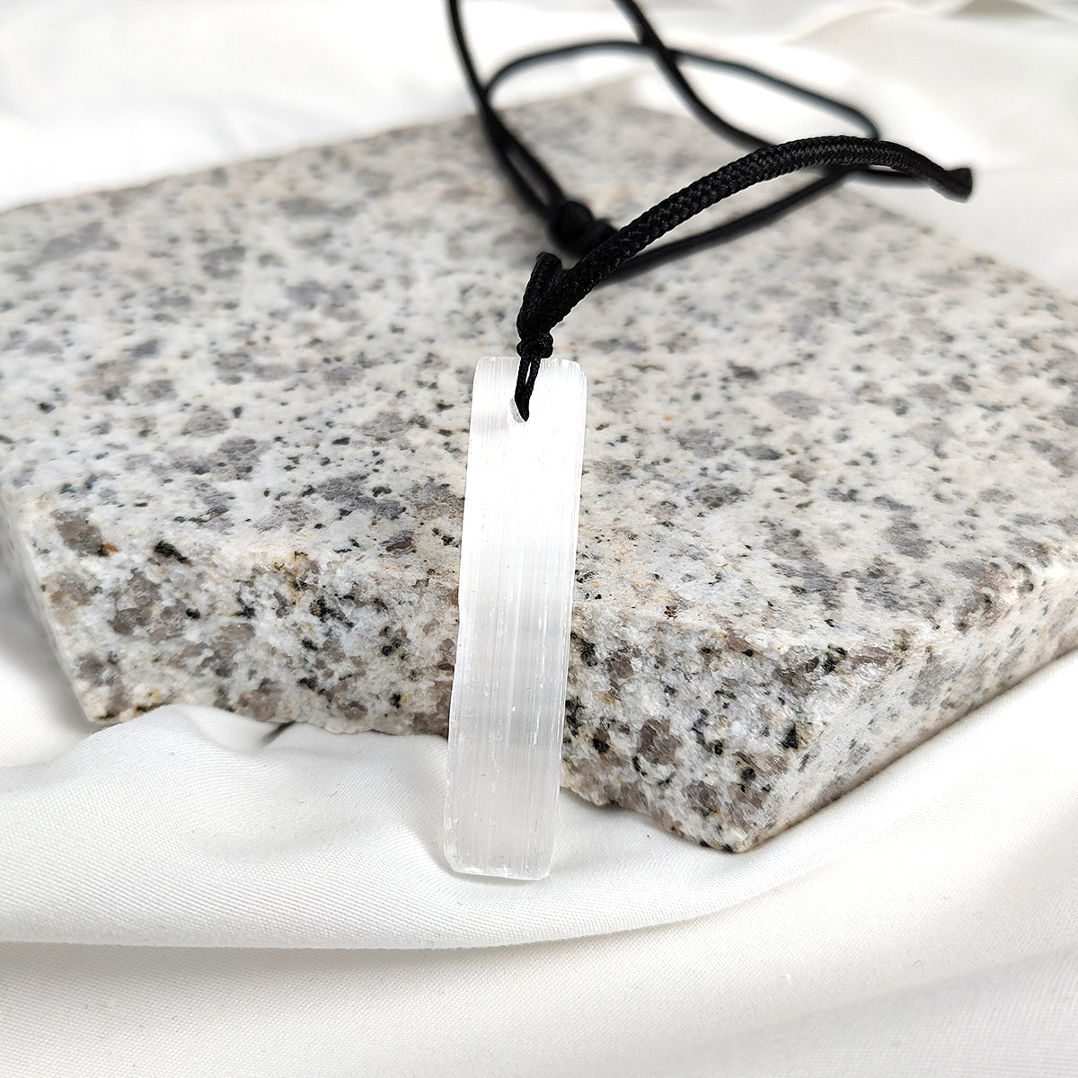 White Selenite Pendant