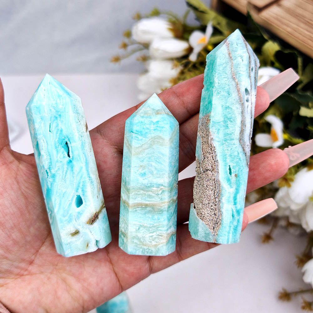 Hemimorphite Crystal Point Tower-1KG