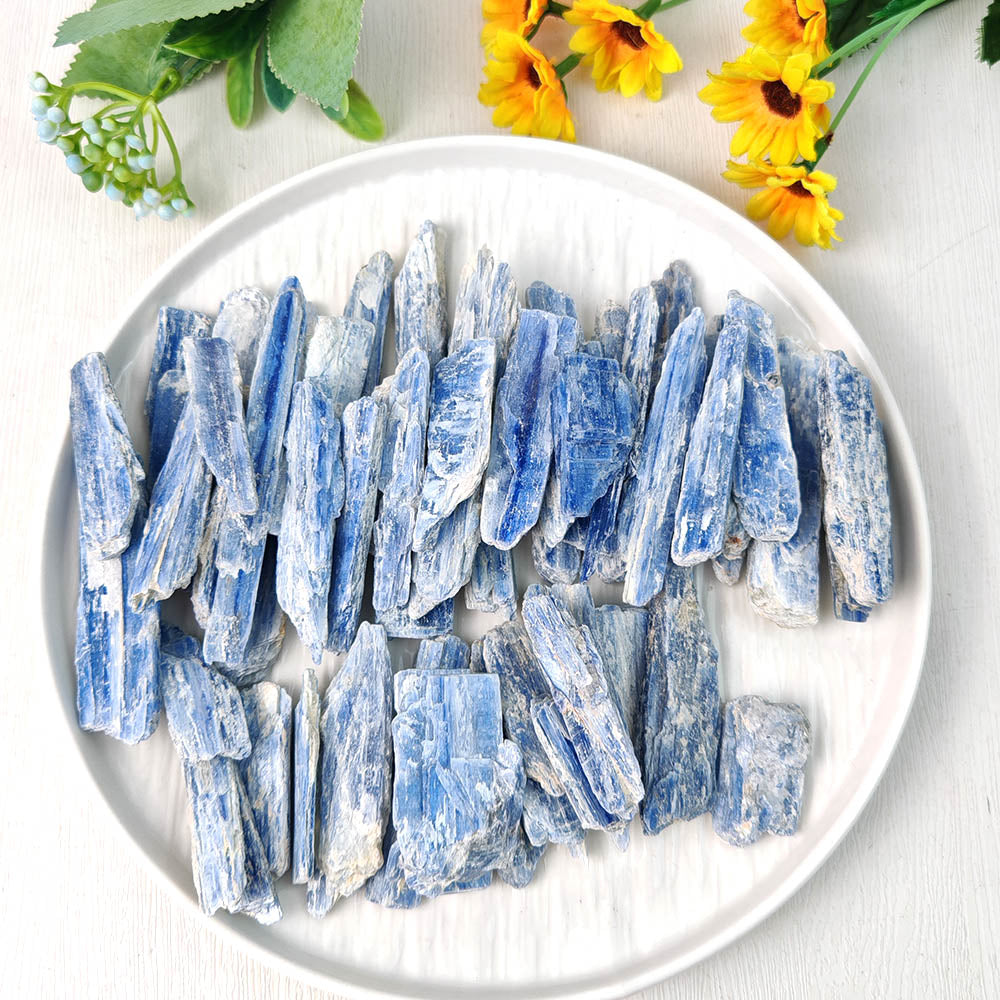 Blue Calcite Raw Stone Strips-1KG