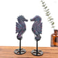 Ruby in Fuchsite Seahorse  With Base