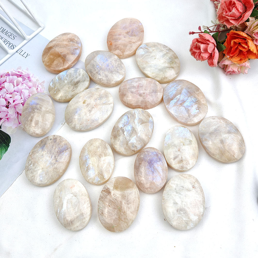 White Moonstone Palm Stone-1KG