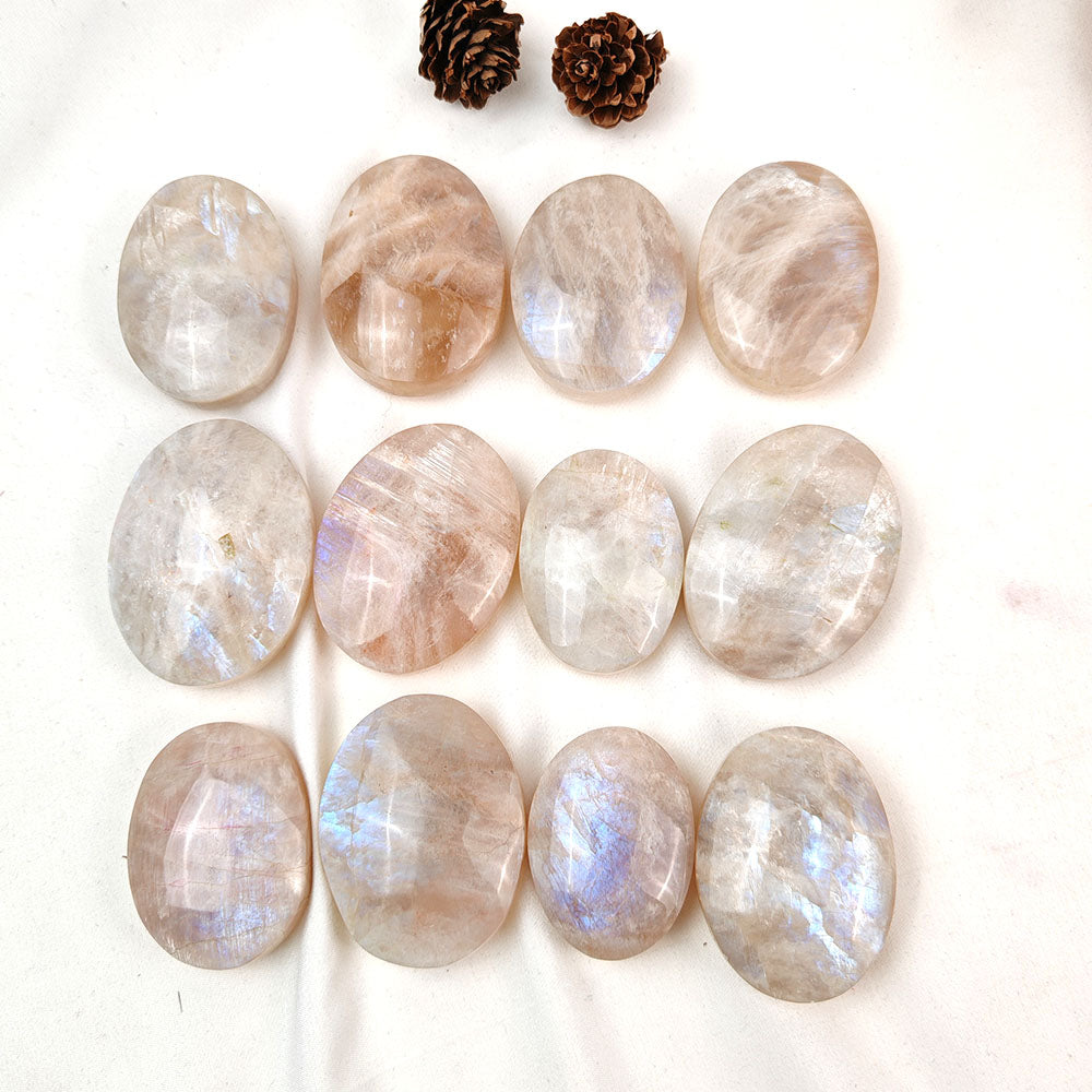 White Moonstone Palm Stone-1KG