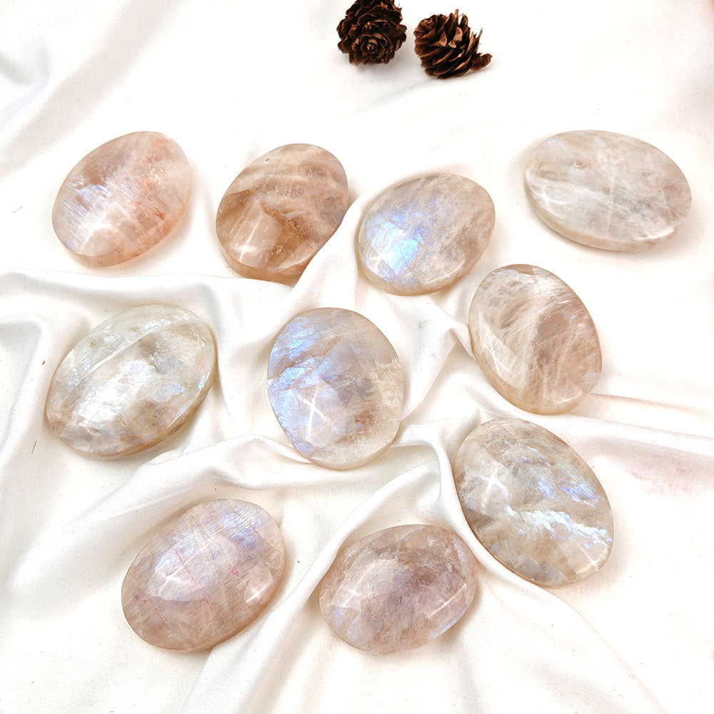 White Moonstone Palm Stone-1KG