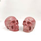 Pink Rhodonite Skull Carving