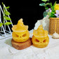 Yellow Calcite Pumpkin Carving Ornament