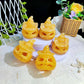 Yellow Calcite Pumpkin Carving Ornament