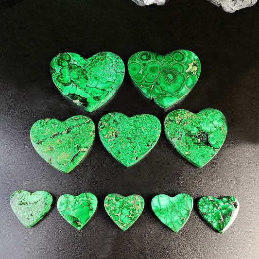 Malachite Heart-1KG