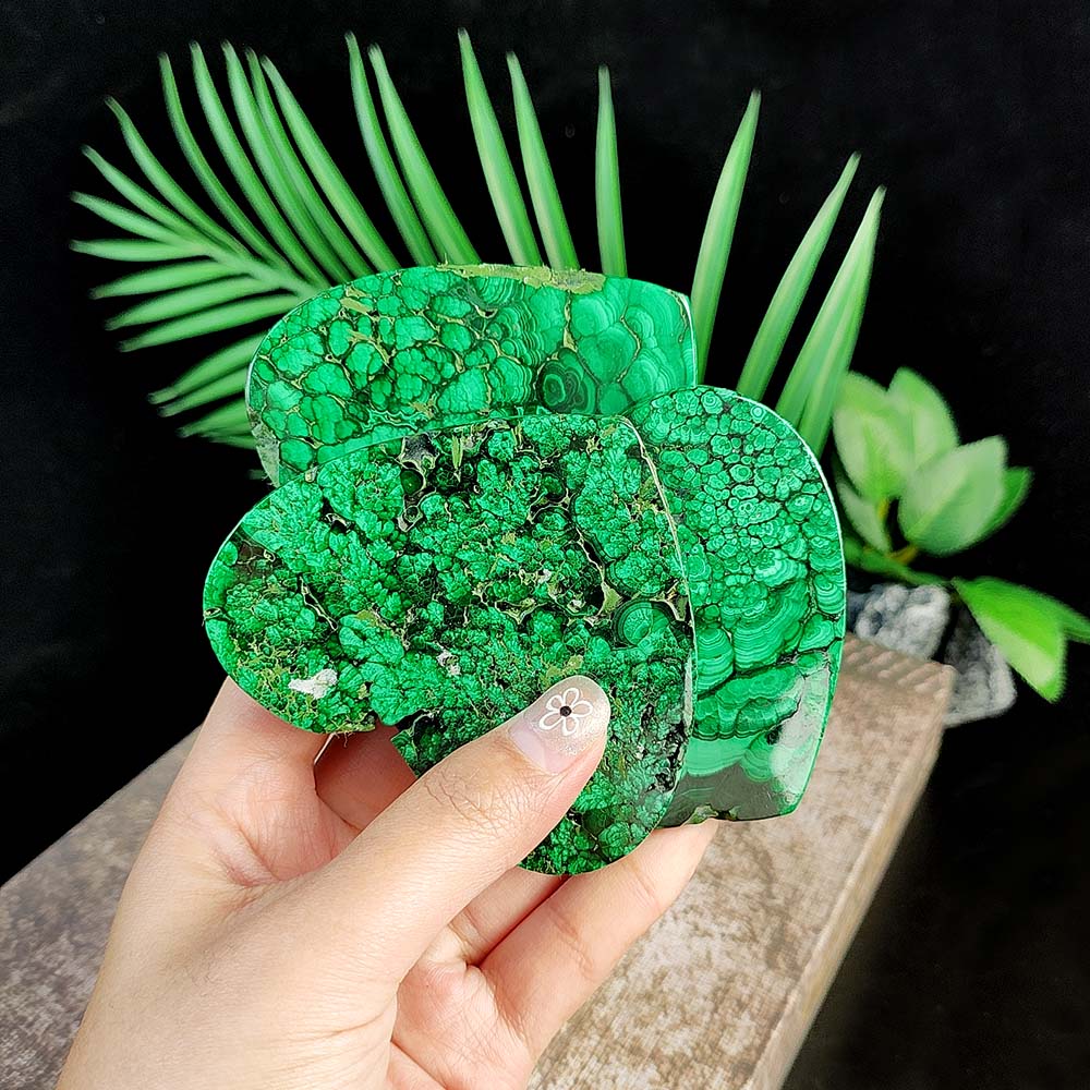 Malachite Heart-1KG