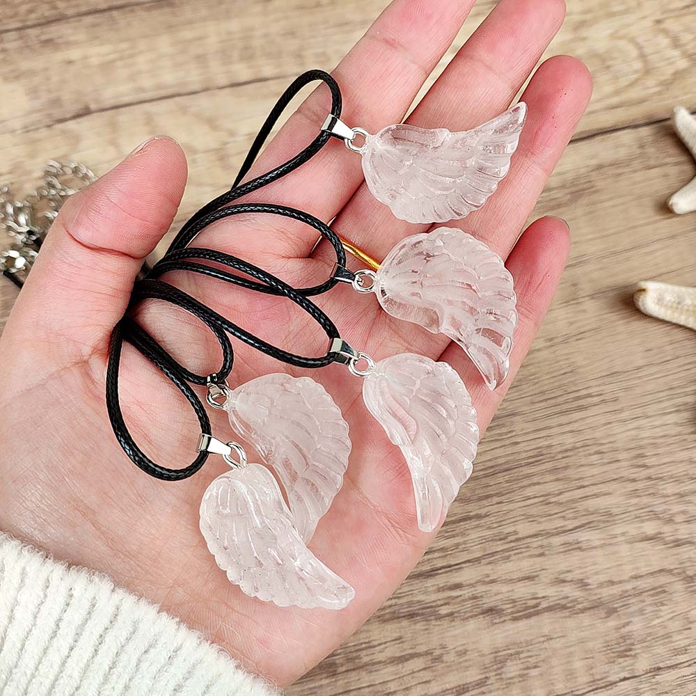 Clear Quartz Wing Pendant