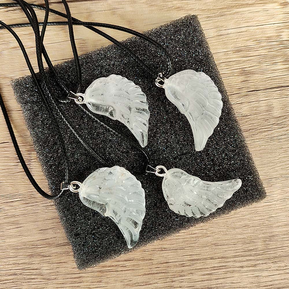 Clear Quartz Wing Pendant