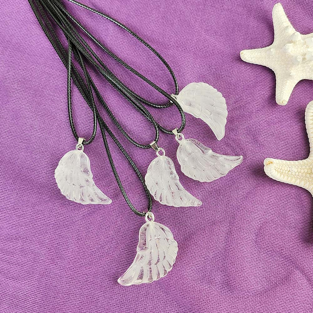 Clear Quartz Wing Pendant