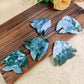 Moss Agate Fish Carving