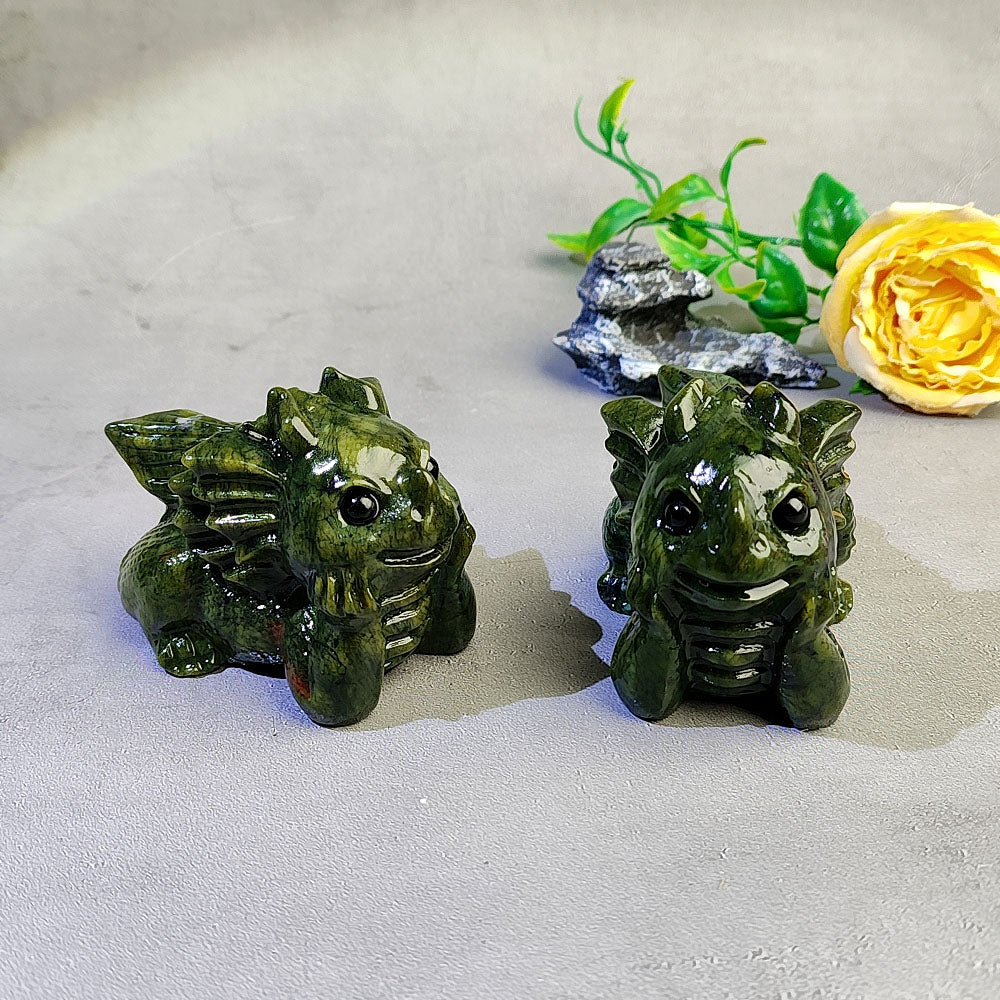 Xiuyan Jade Dragon Carving