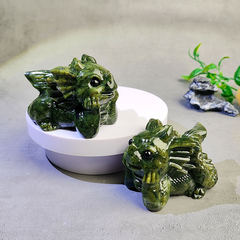 Xiuyan Jade Dragon Carving