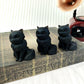 Obsidian Cute Cat Carving