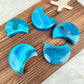 Blue Sardonyx Agate Moon Ornament-1KG