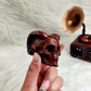 Red Obsidian Skull Carving