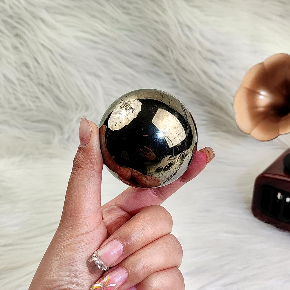 Pyrite Ball With Base -1KG