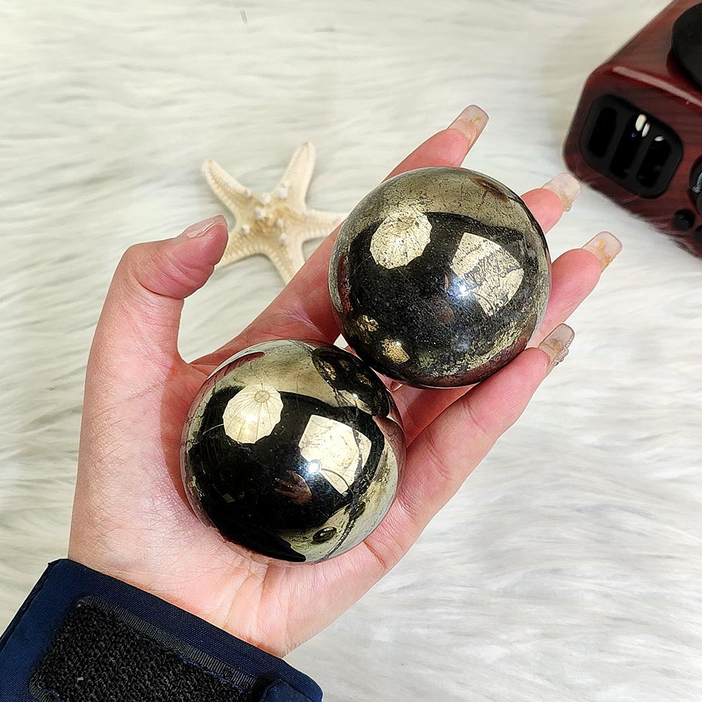Pyrite Ball With Base -1KG