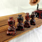 Red Obsidian Female Buddha Carving
