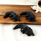 Obsidian Crocodile Carving