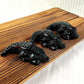 Obsidian Crocodile Carving