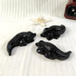 Obsidian Crocodile Carving
