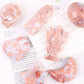 Pink Agate Cherry Flower Set