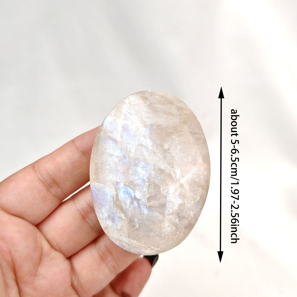 White Moonstone Palm Stone-1KG
