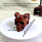 Red Obsidian Skull Carving