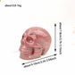 Pink Rhodonite Skull Carving