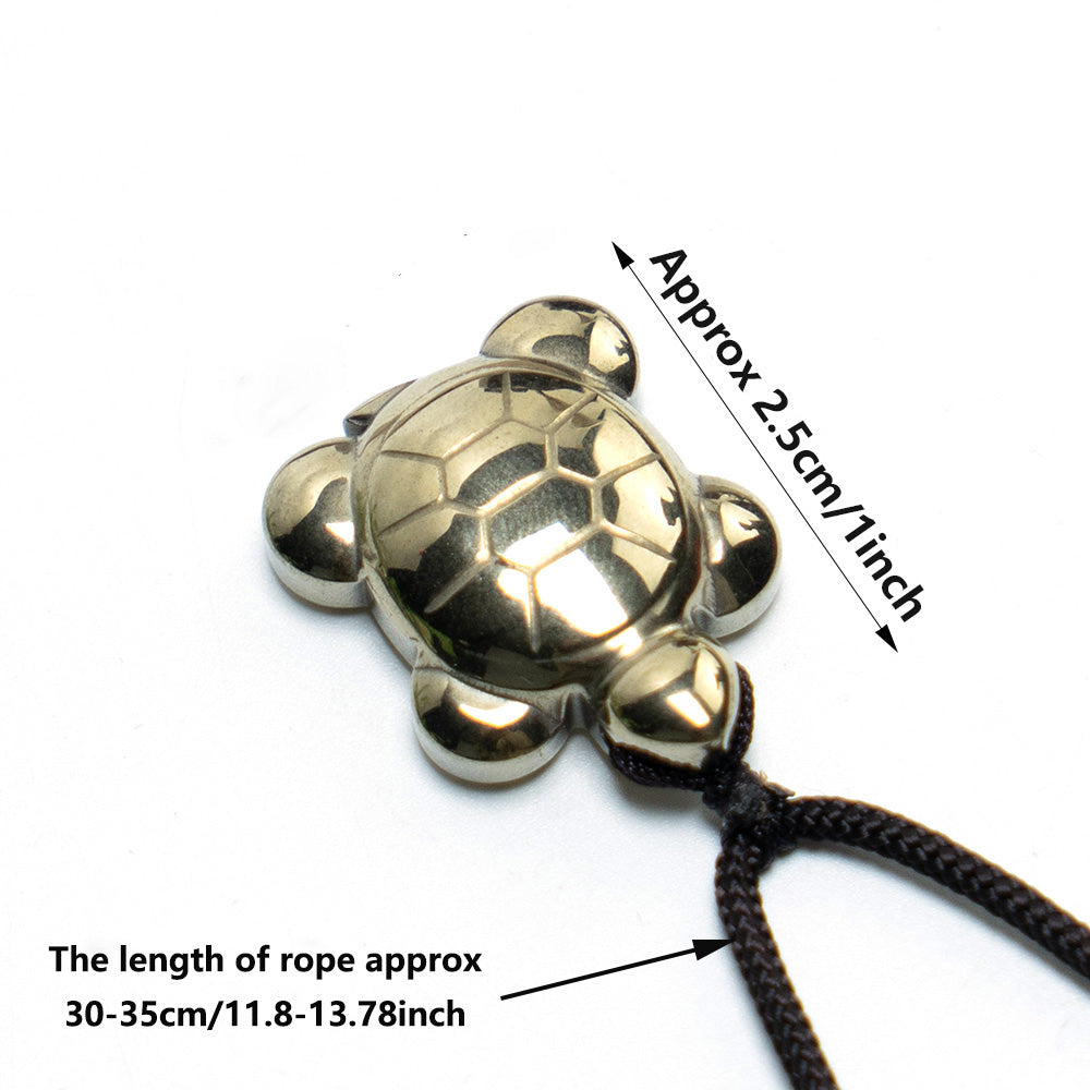 Pyrite Turtle Pendant