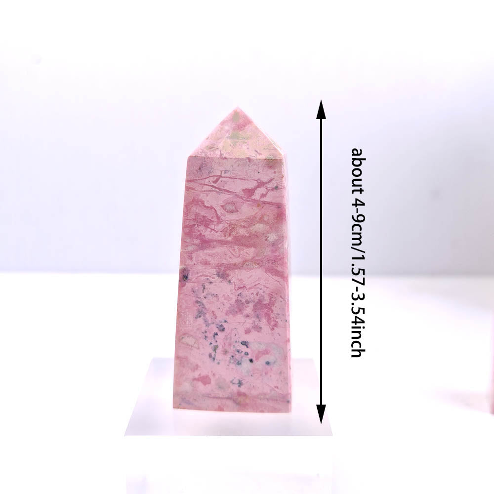 Peru Rhodonite Crystal Point Column -1KG