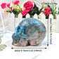 Blue Apatite Skull Carving