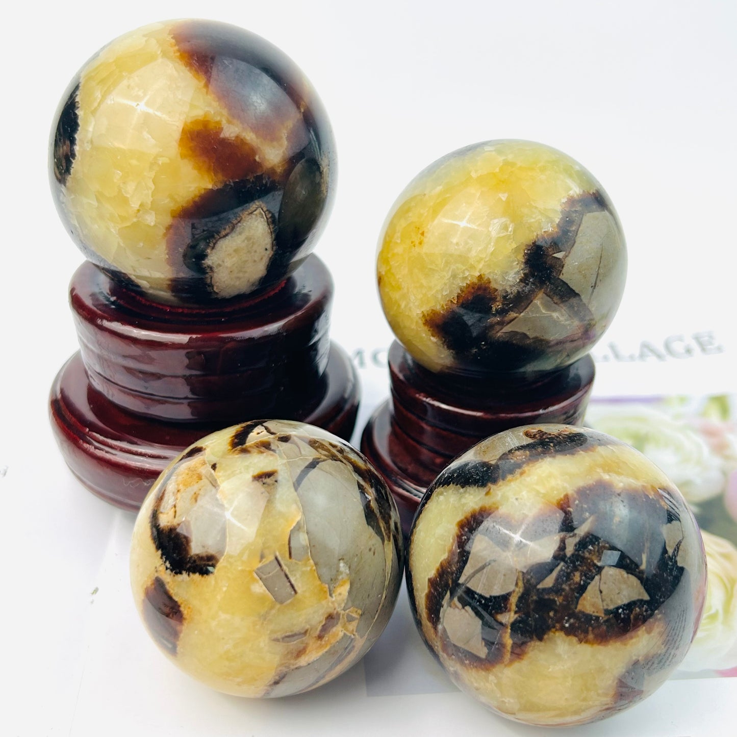 Wholesale Septarian Crystal Spheres Office Ornament