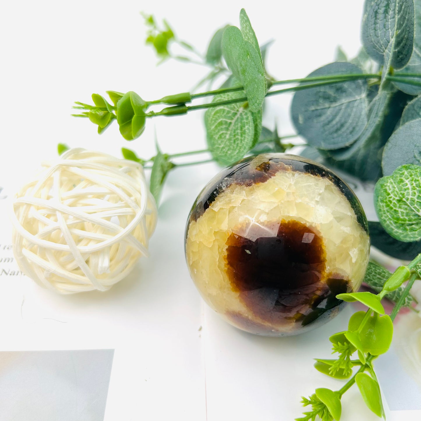 Wholesale Septarian Crystal Spheres Office Ornament